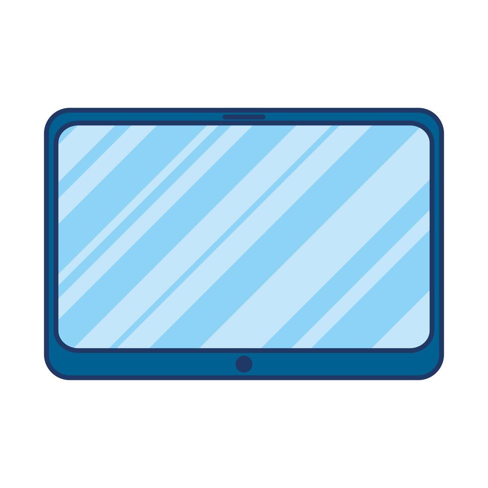 tablet electronic device tech icon vector
