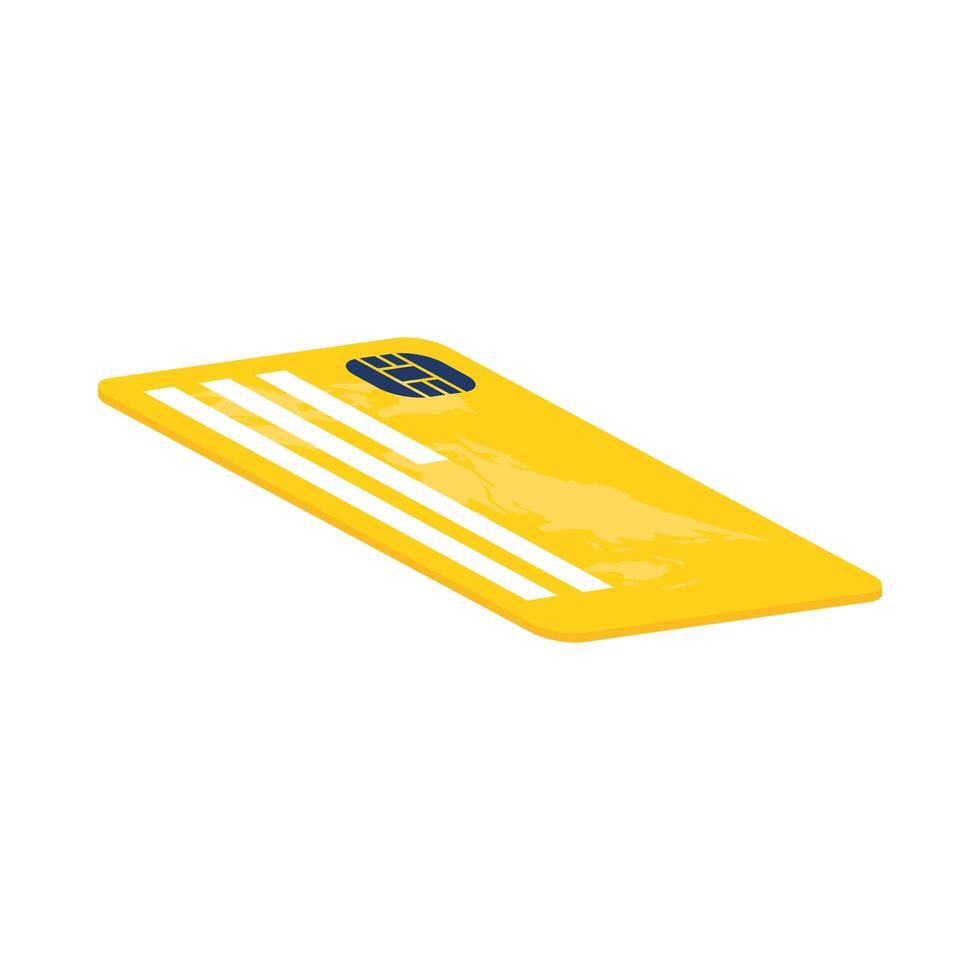 credit card plastic money isolated icon vector