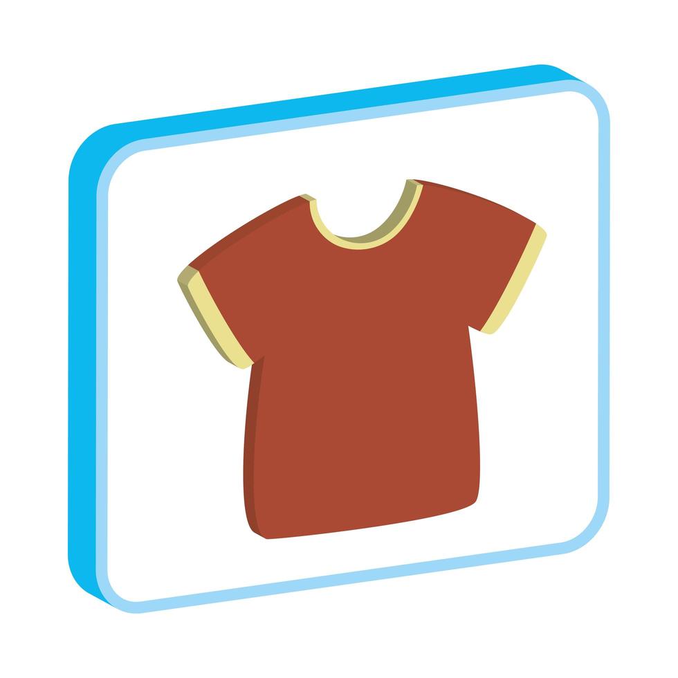 sport shirt clothes isolated icon vector