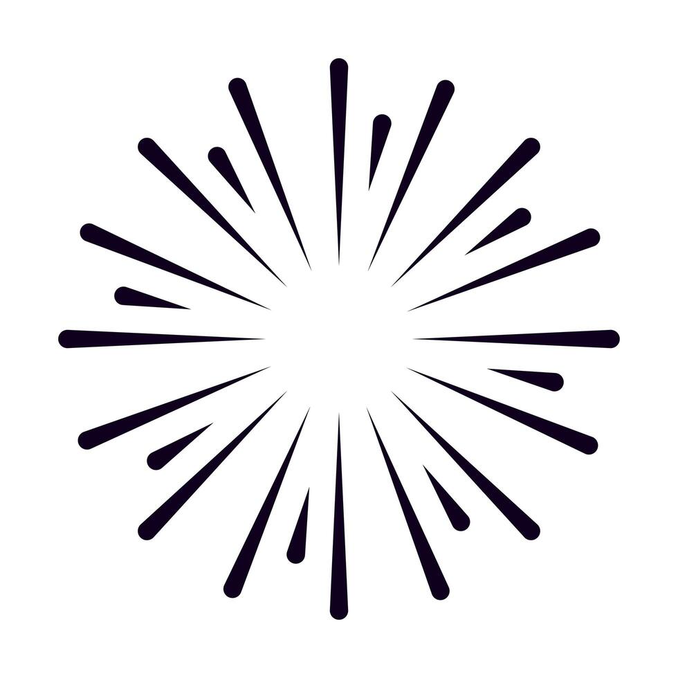 Isolated celebration firework vector design