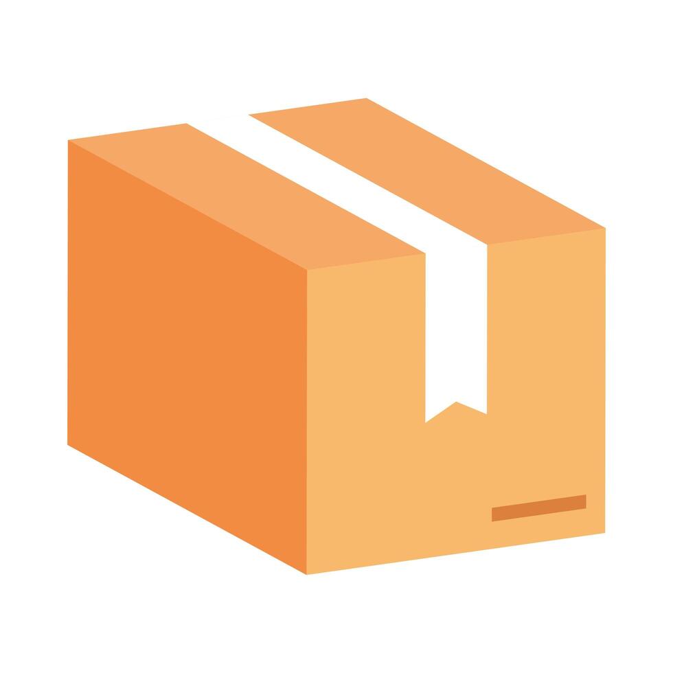 box carton packing isolated icon vector