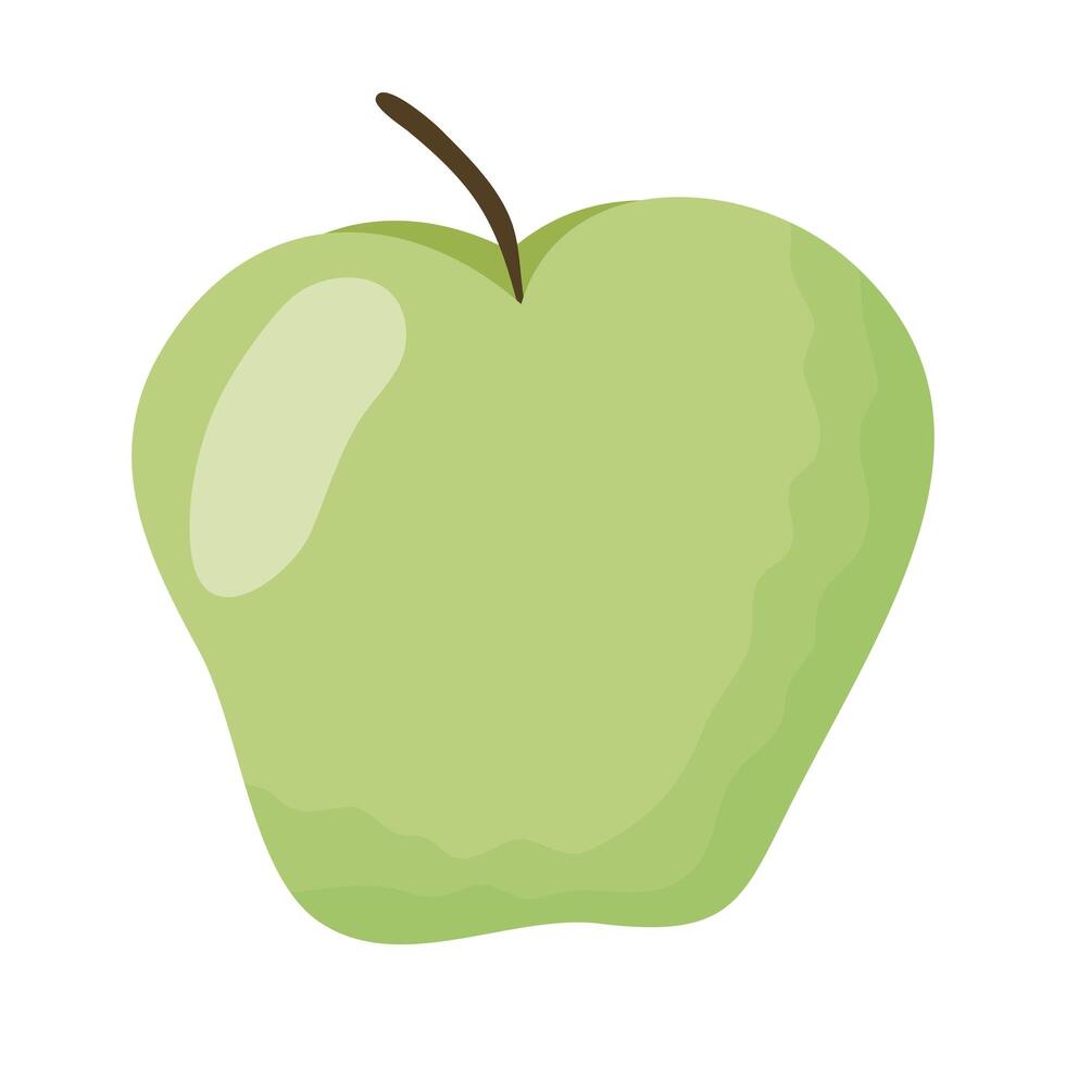 apple fresh fruit healthy icon vector