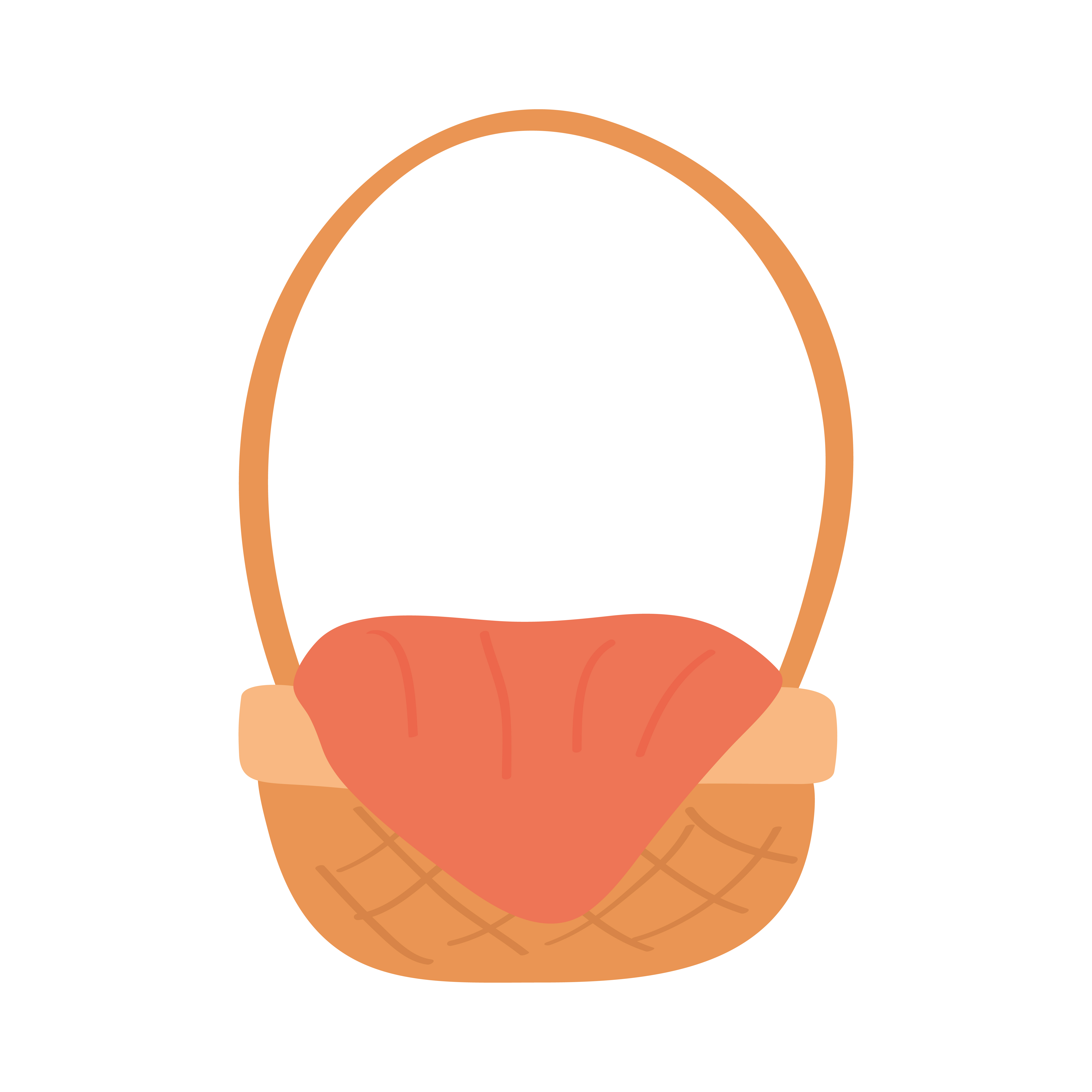 straw basket spring isolated icon 2955657 Vector Art at Vecteezy