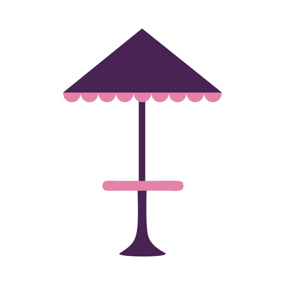 Park umbrella table icon vector design