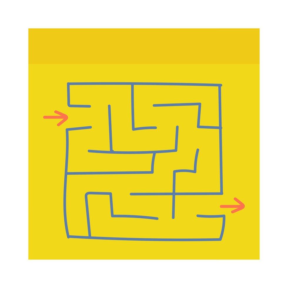 Maze for kids. Puzzle for children.  Labyrinth conundrum. vector