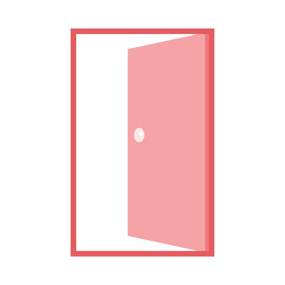 Isolated house door vector design
