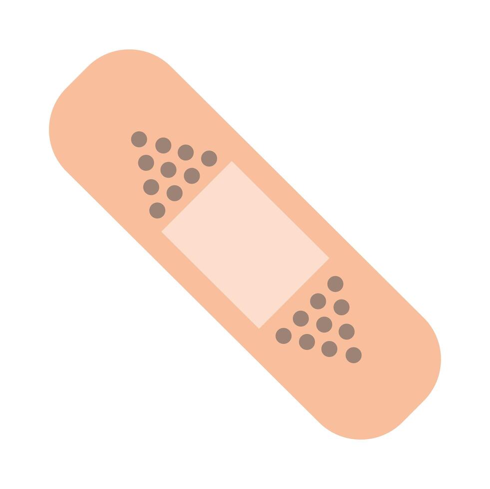 Isolated medical adhesive bandage vector design