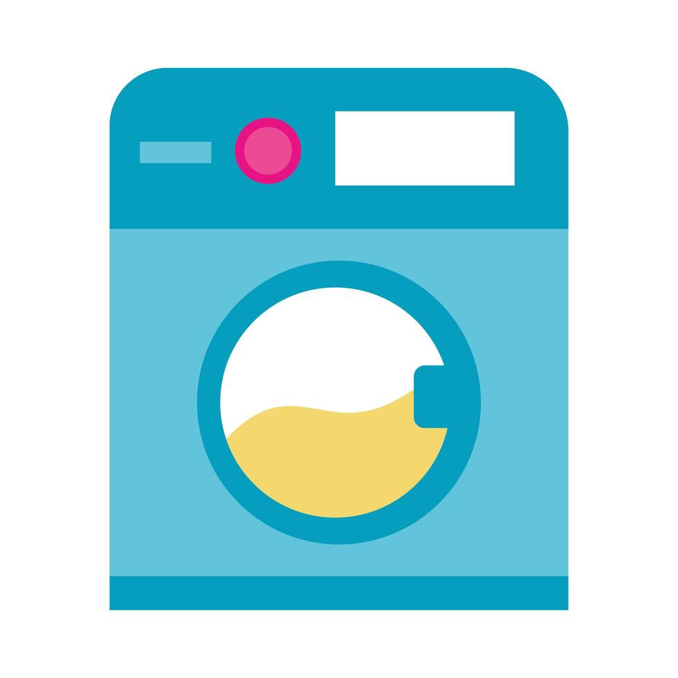 Isolated washing machine vector design