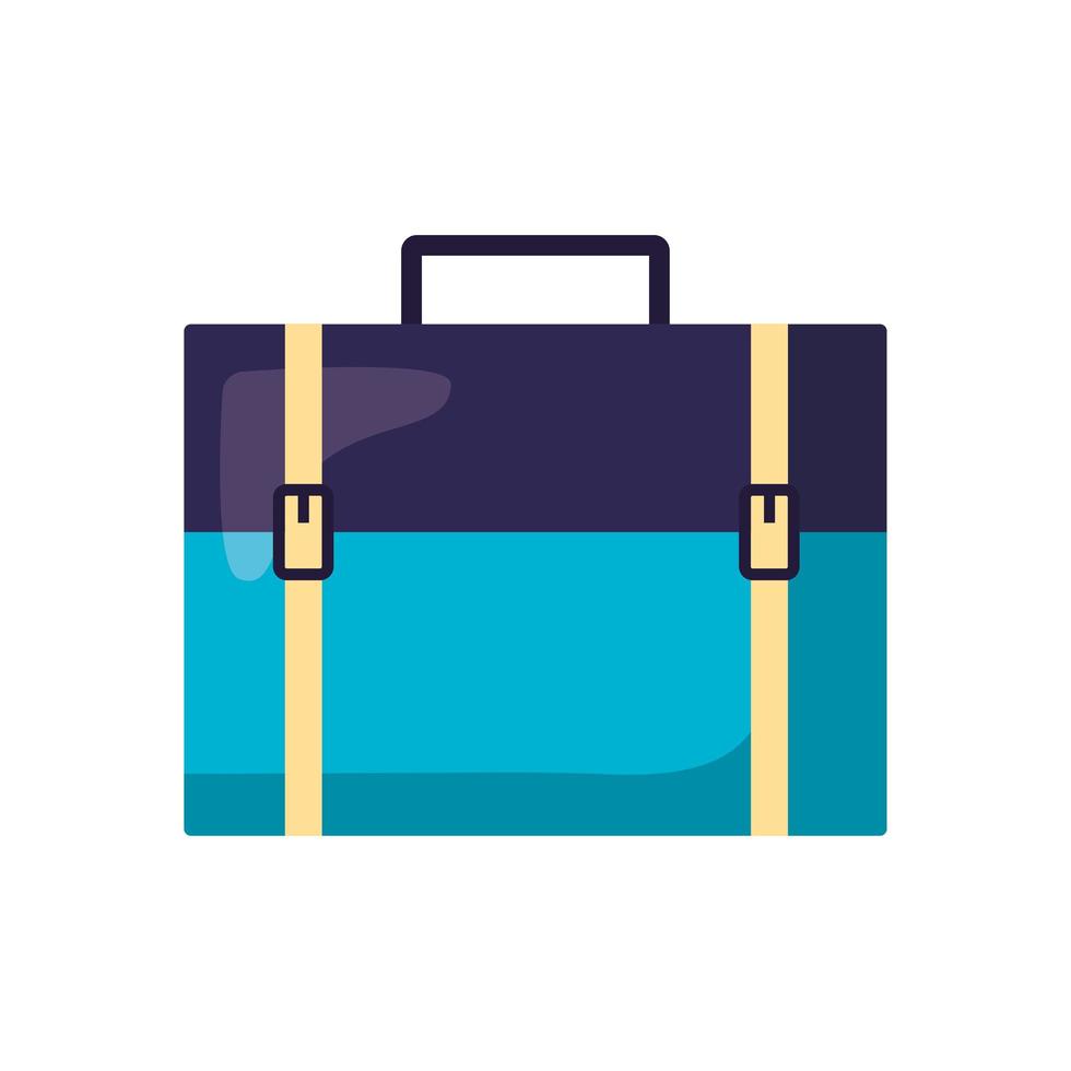 Isolated suitcase bag vector design