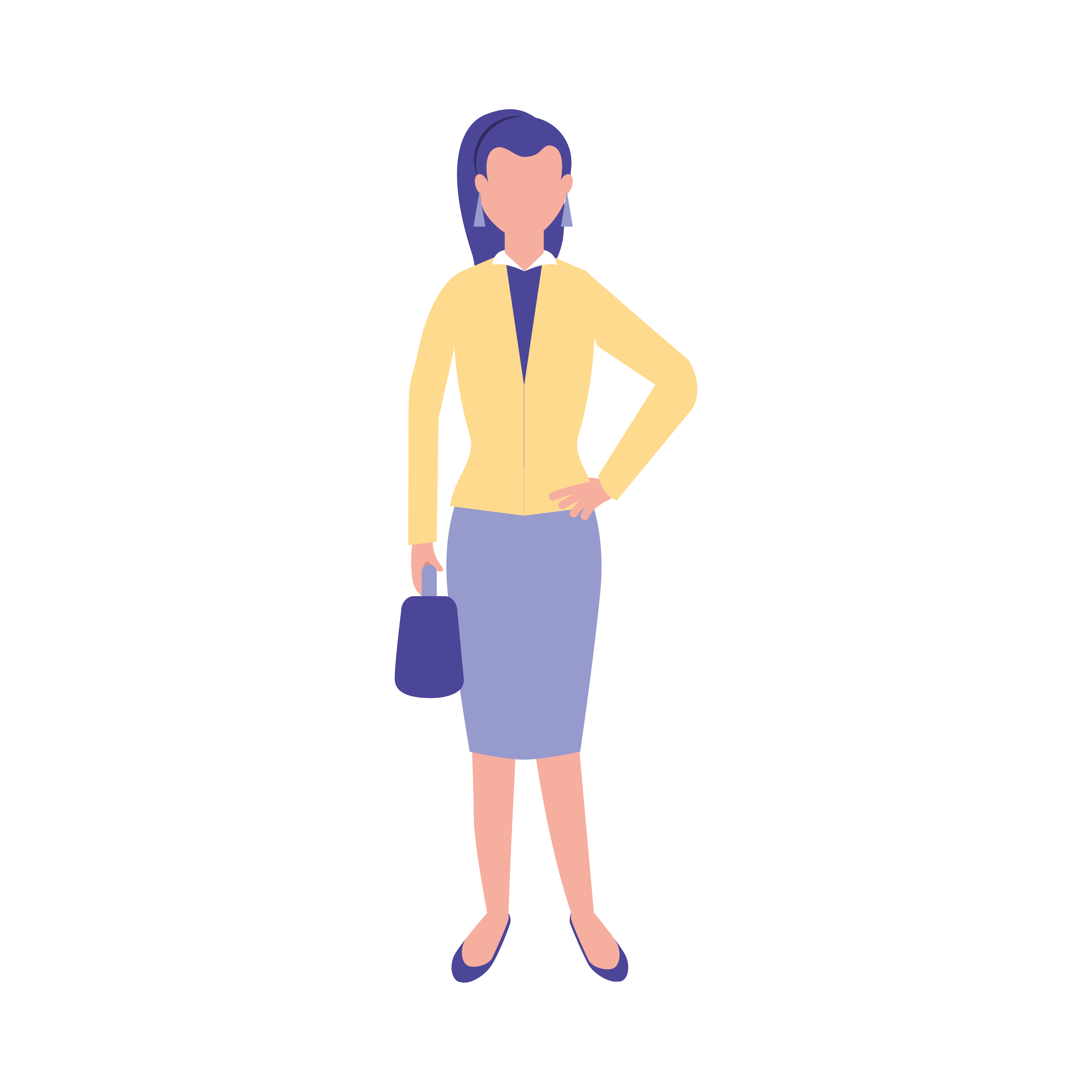 Isolated avatar woman with purse vector design 2955879 Vector Art at ...