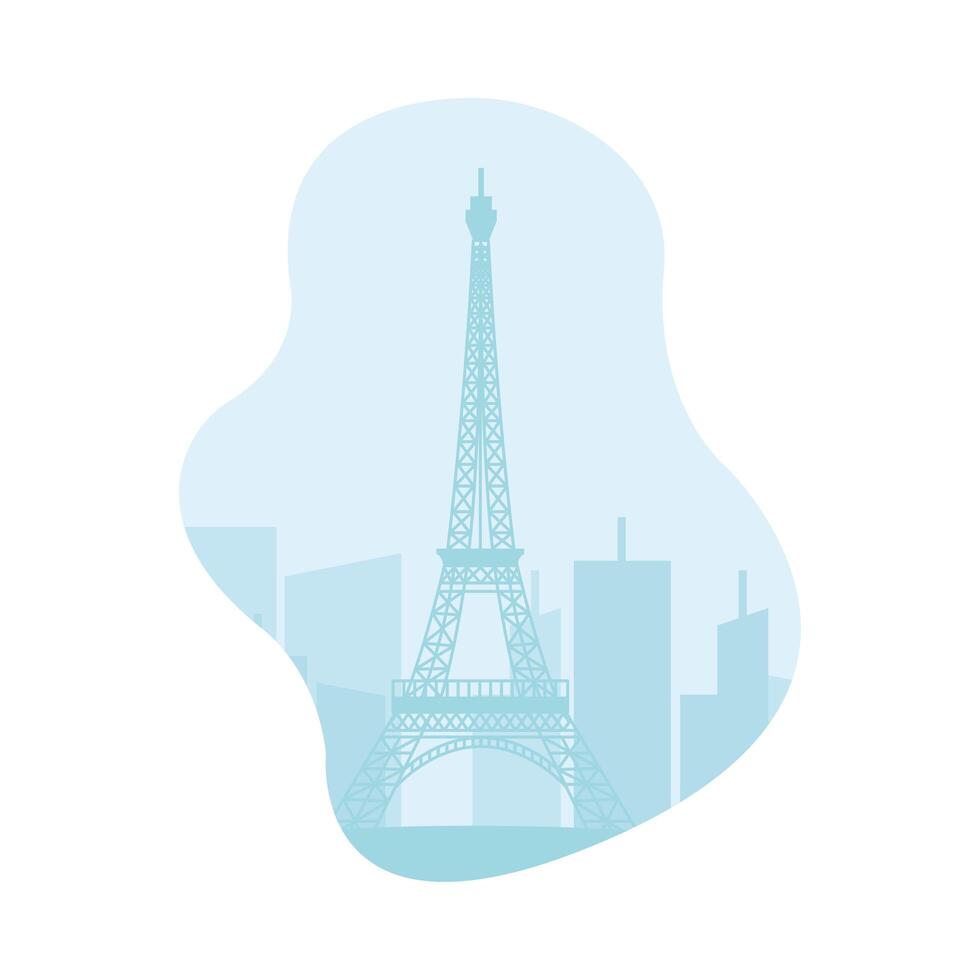 diseño de vector de torre eiffel de parís