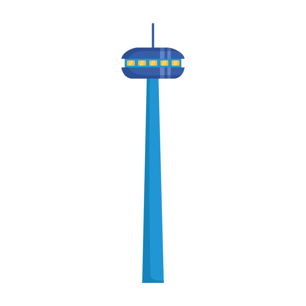 Isolated city tower vector design