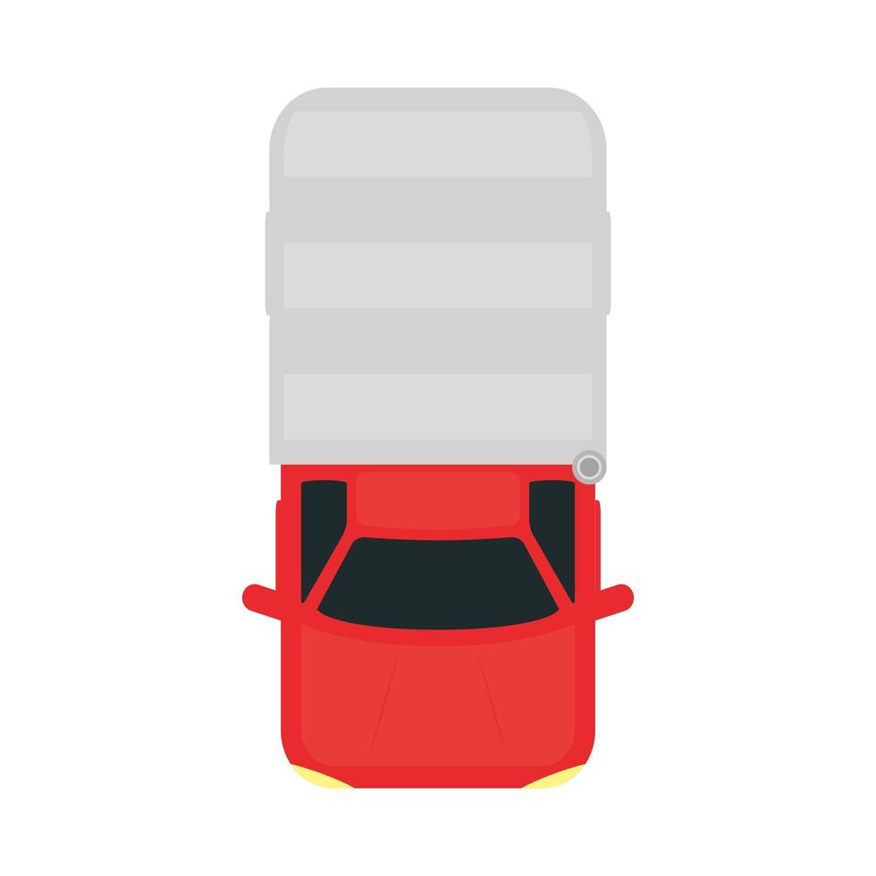 truck vehicle top view vector design