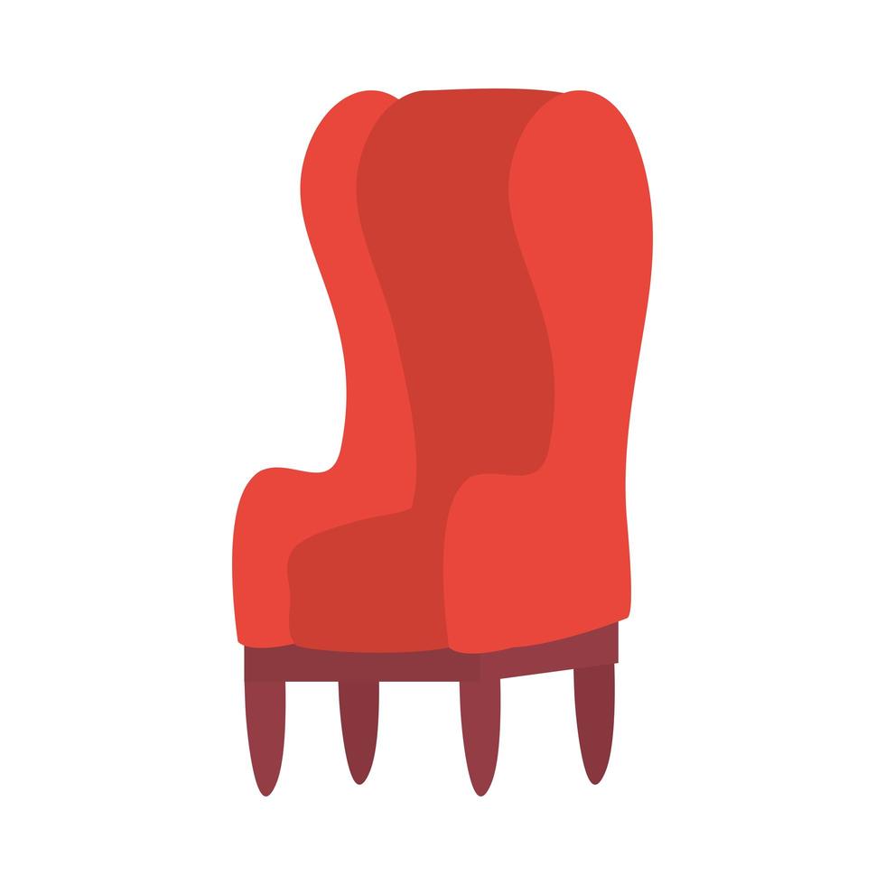 Diseño de vector de icono de silla aislada