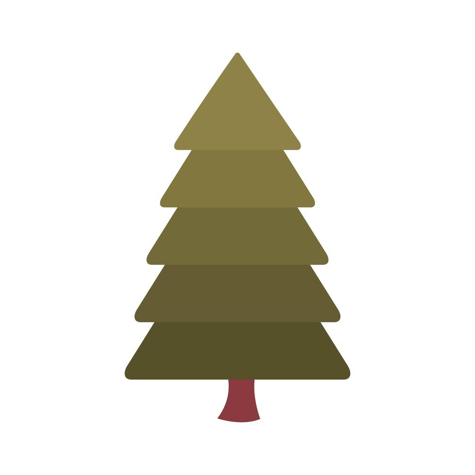 Isolated pine tree vector design