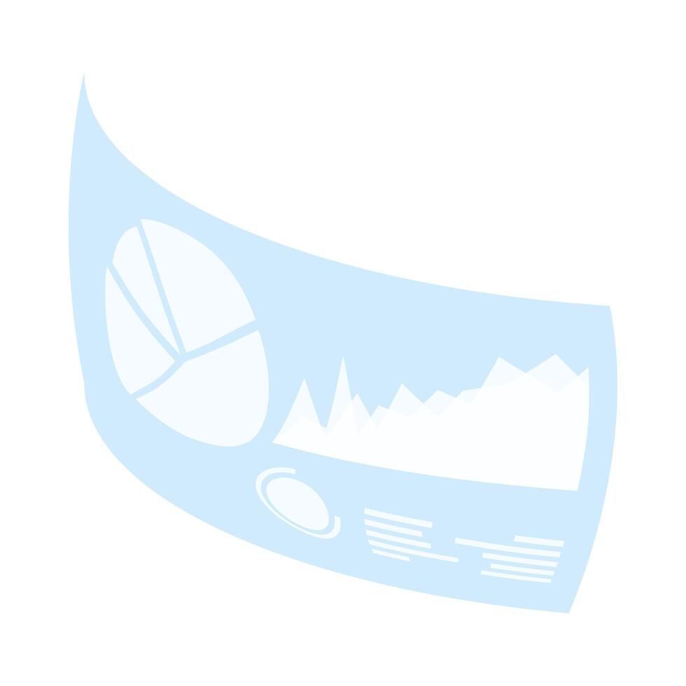 reality virtual tech display interactive template vector