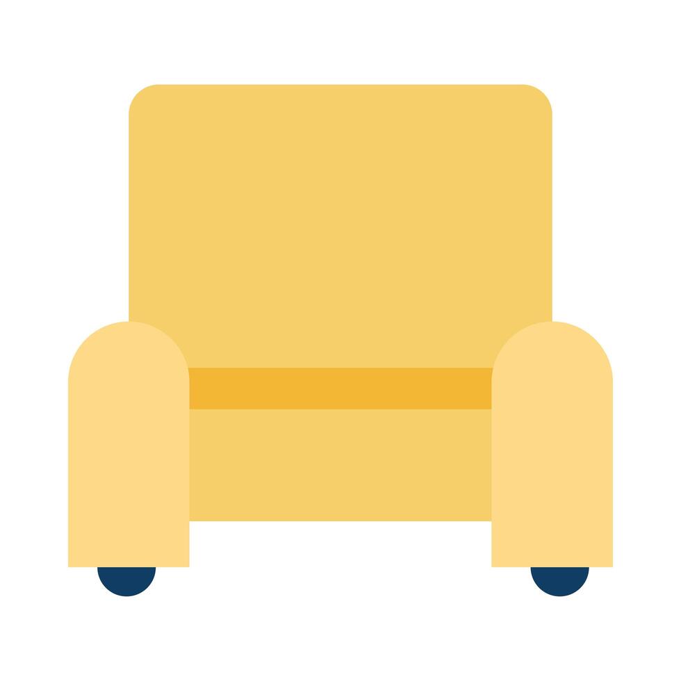 sofa livingroom forniture isolated icon vector