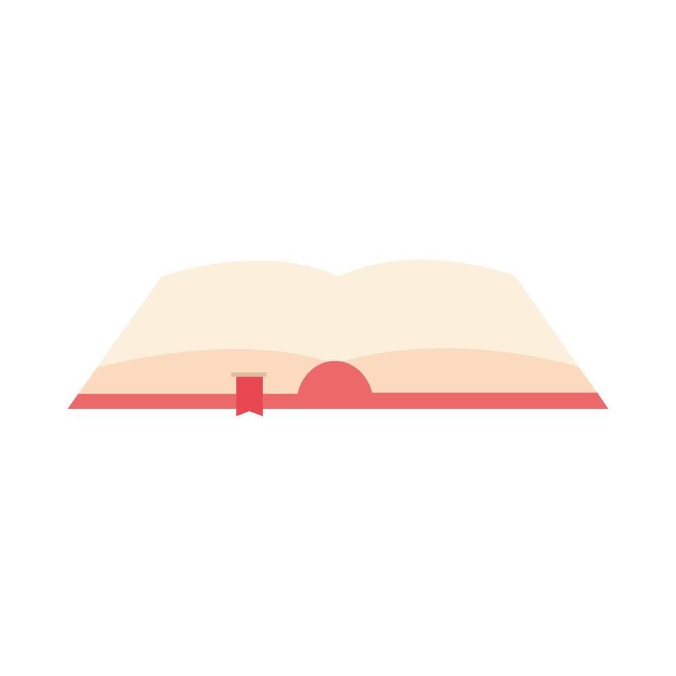 text book learning isolated icon vector