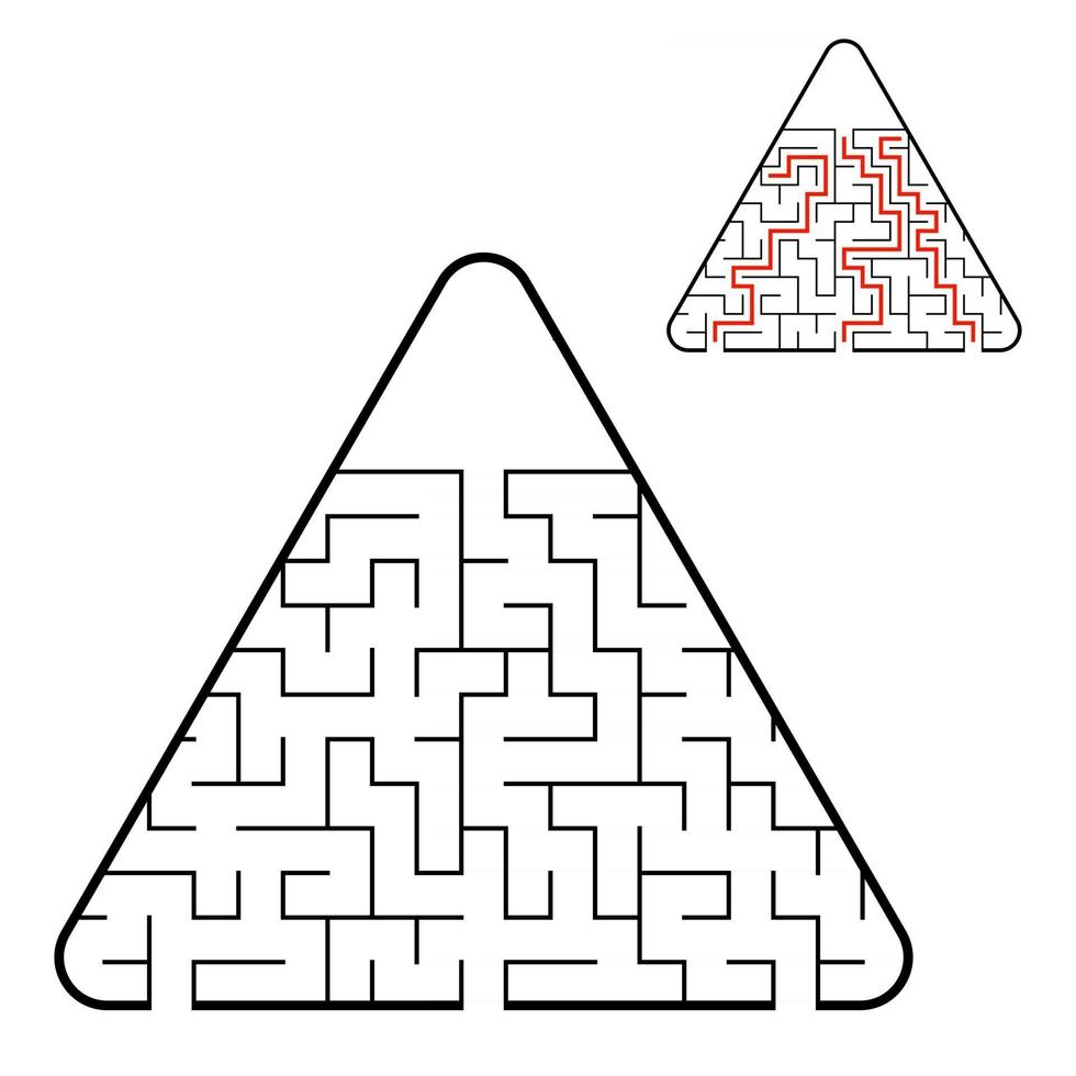 laberinto para niños. rompecabezas para niños. enigma del laberinto. vector