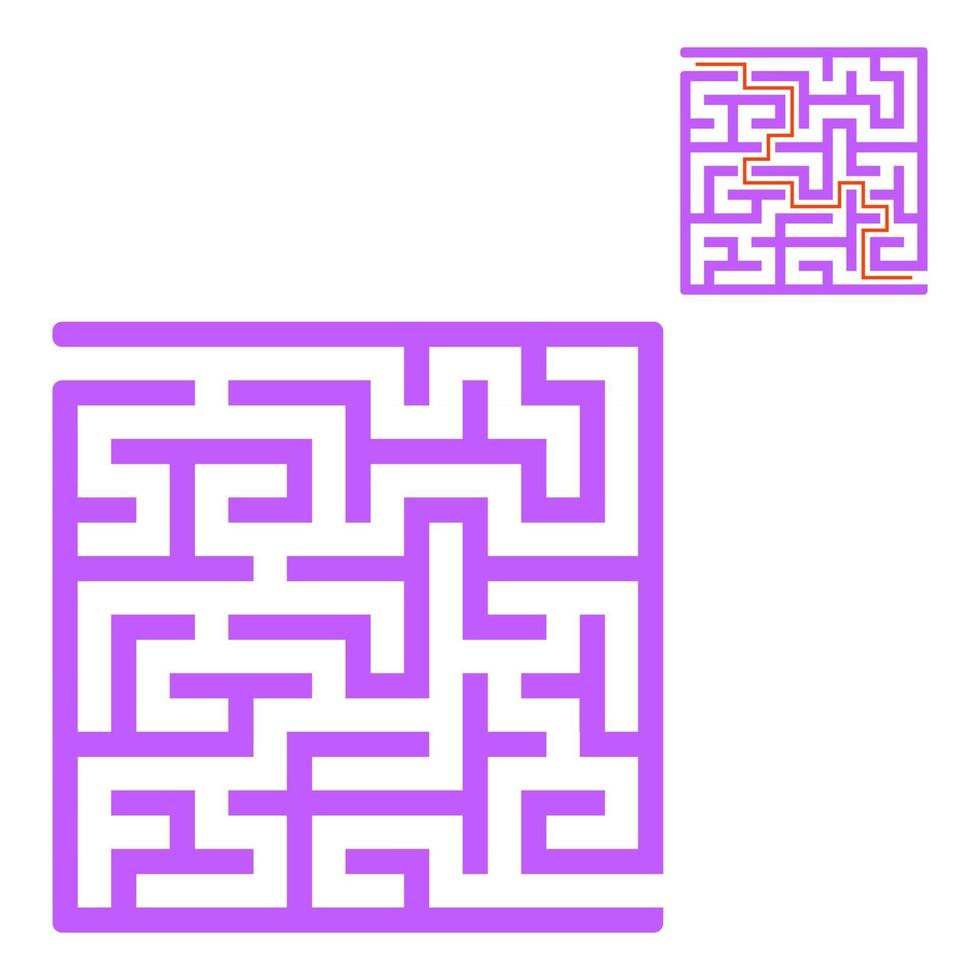 Maze for kids. Puzzle for children.  Labyrinth conundrum. vector