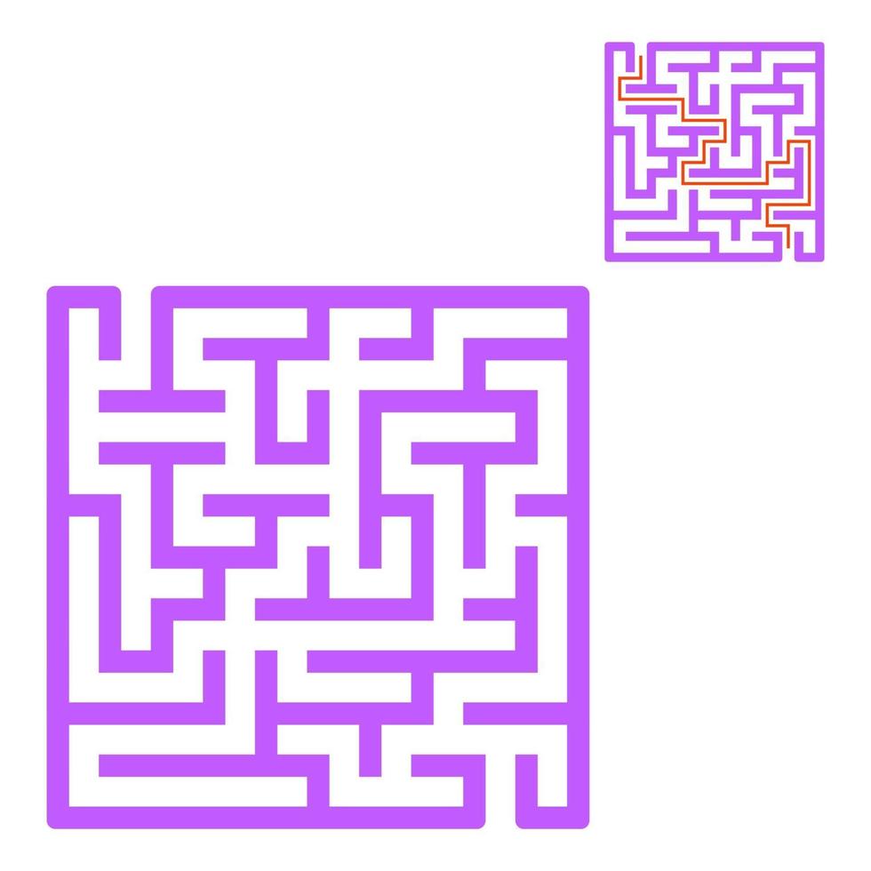 Maze for kids. Puzzle for children.  Labyrinth conundrum. vector