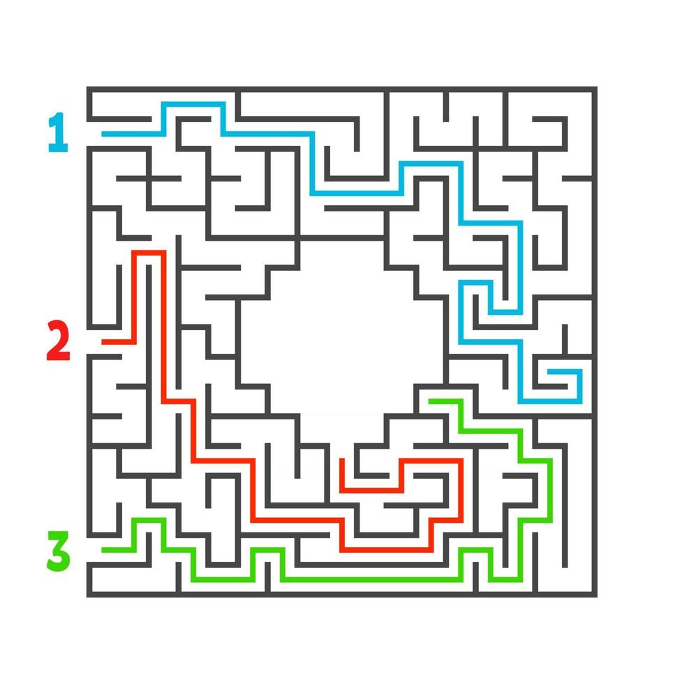 laberinto para niños. rompecabezas para niños. enigma del laberinto. vector