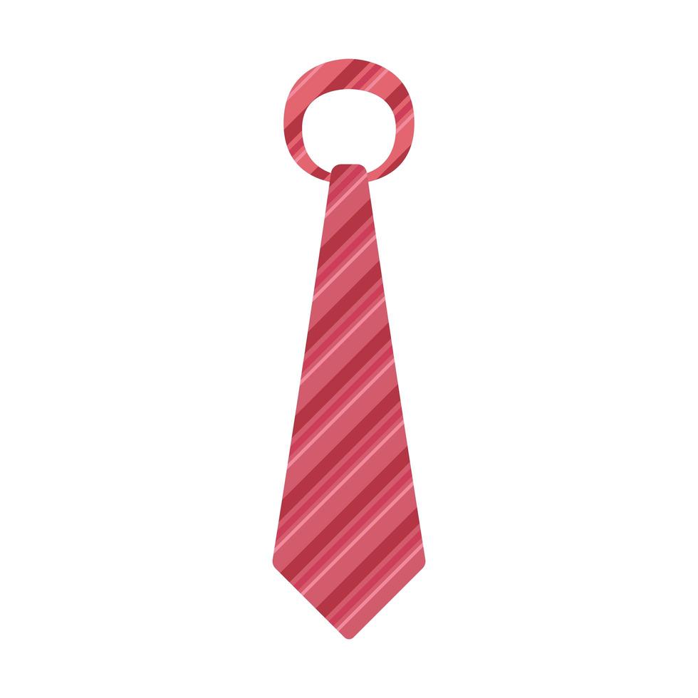 red necktie accessory vector