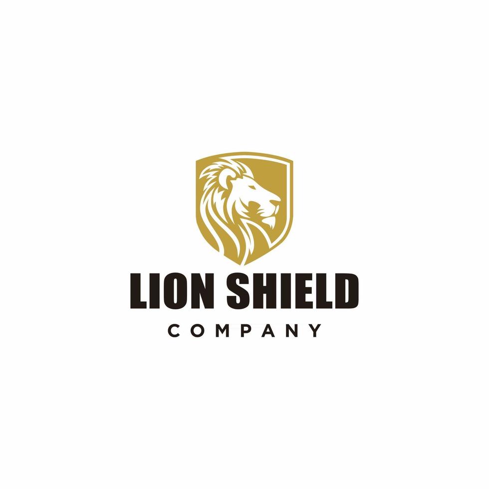 Lion shield logo modern design template ,Lion head logo ,Element for the brand identity ,Vector illustration EPS 10 vector