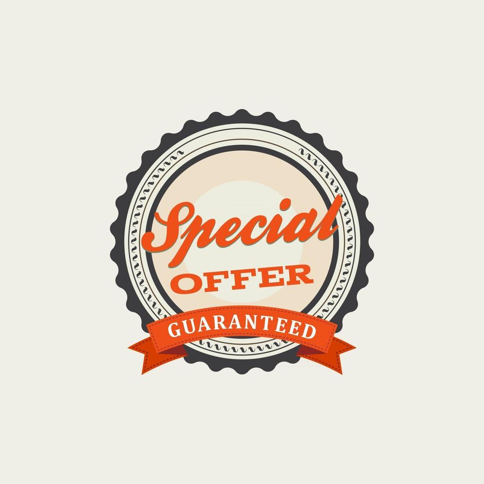 Emblem offer badge, promo seals, stickers, Isolated illustration. vector