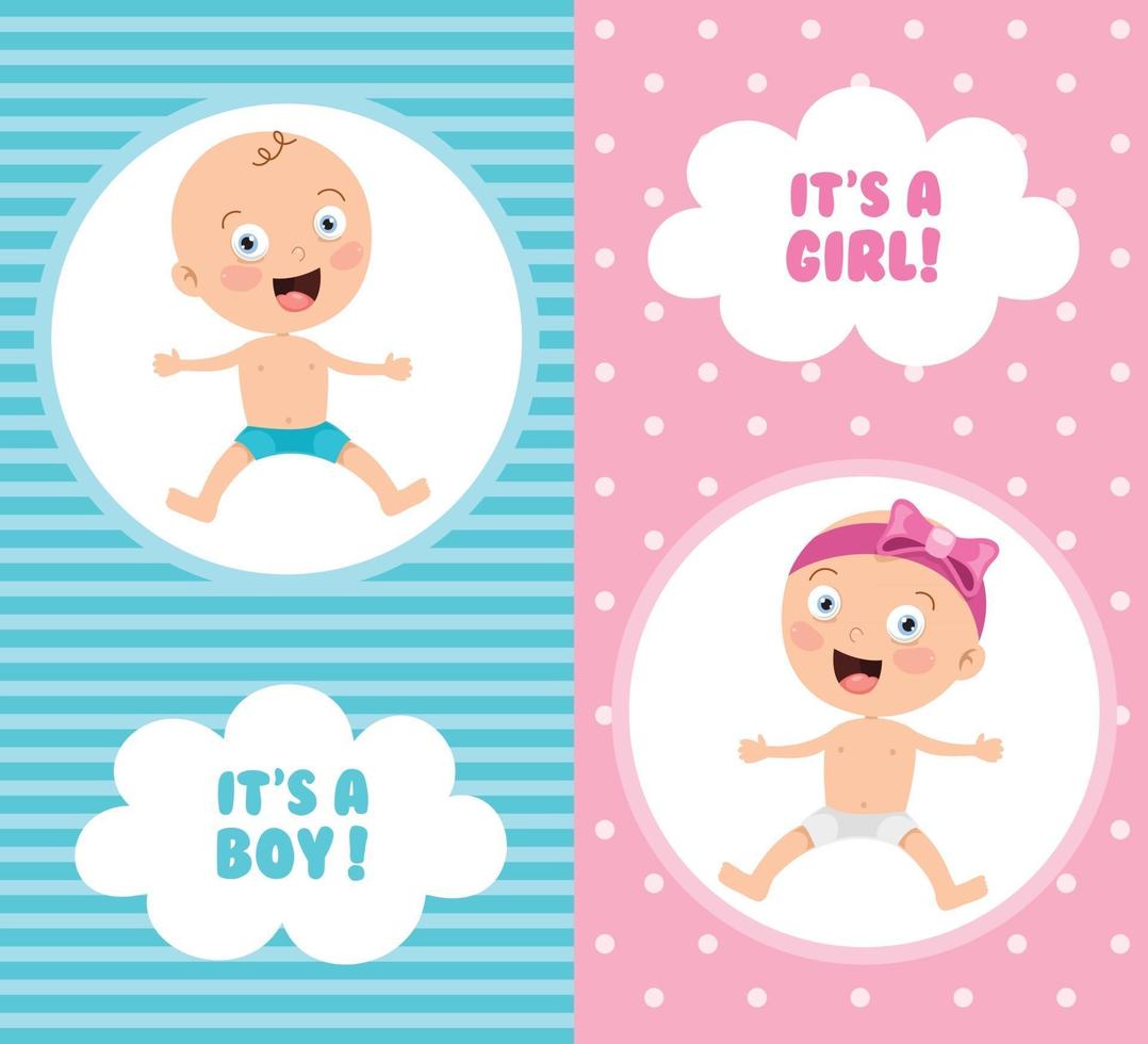 tarjeta de invitación de felicitación para el evento de baby shower vector