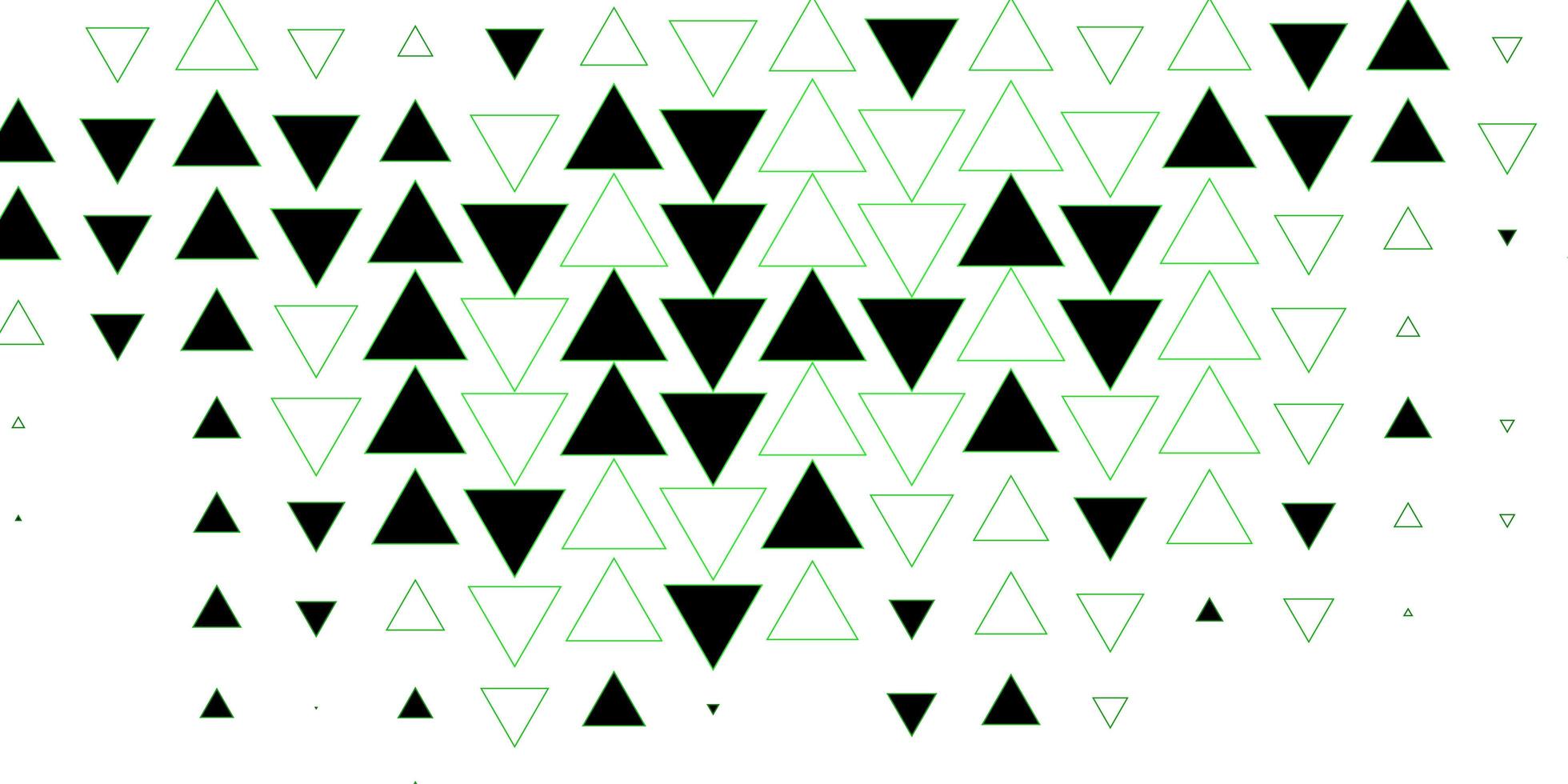 Dark Green, Yellow vector texture with lines, triangles.