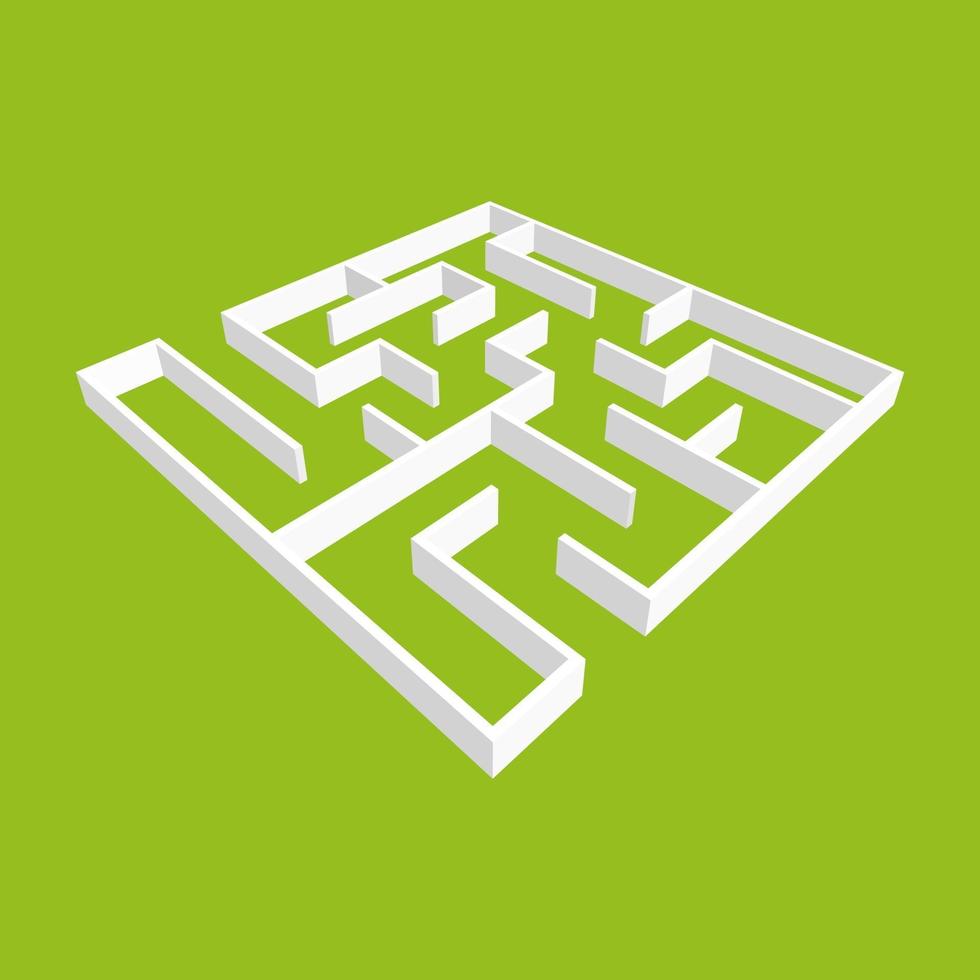 Maze for kids. Puzzle for children.  Labyrinth conundrum. vector