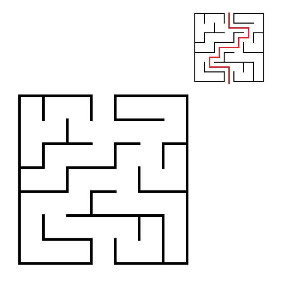 Maze for kids. Puzzle for children.  Labyrinth conundrum. vector