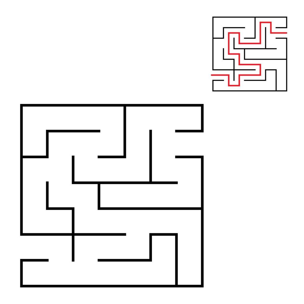 Maze for kids. Puzzle for children.  Labyrinth conundrum. vector