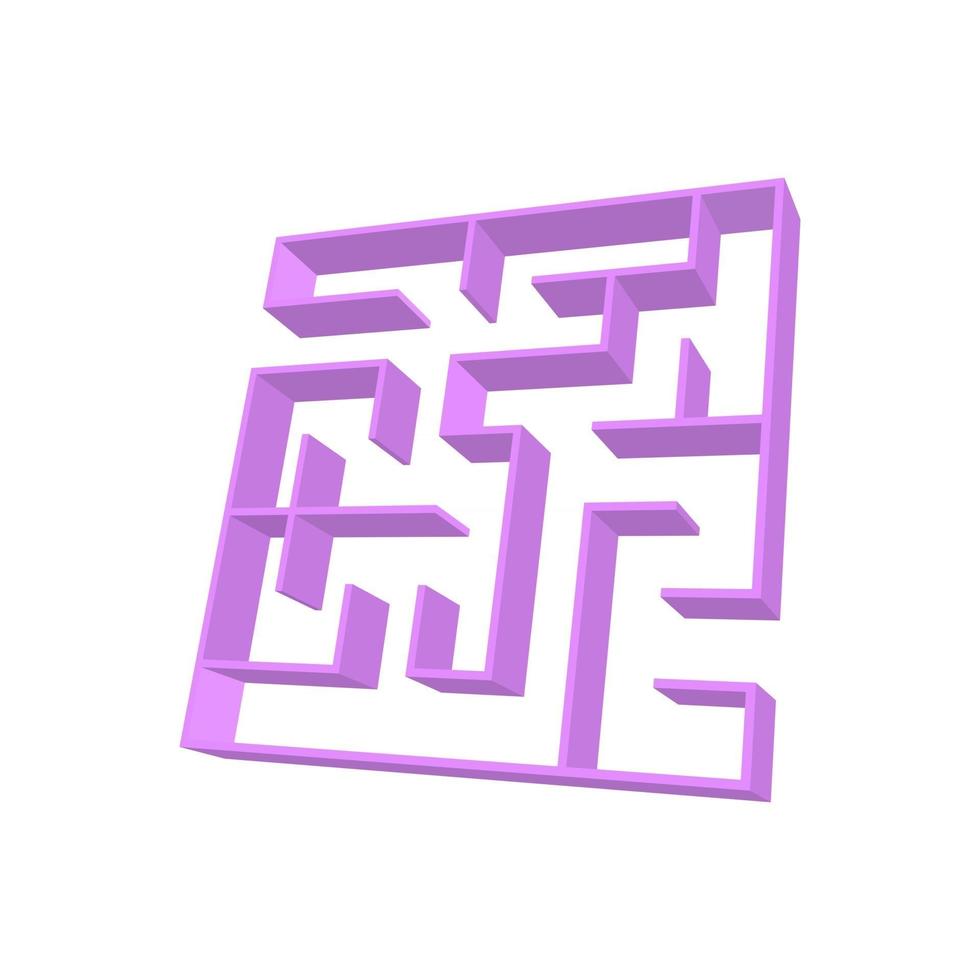 Maze for kids. Puzzle for children.  Labyrinth conundrum. vector