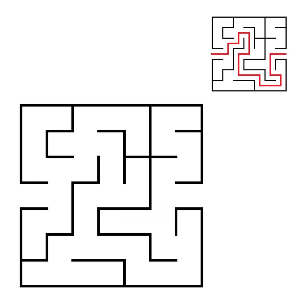 Maze for kids. Puzzle for children.  Labyrinth conundrum. vector