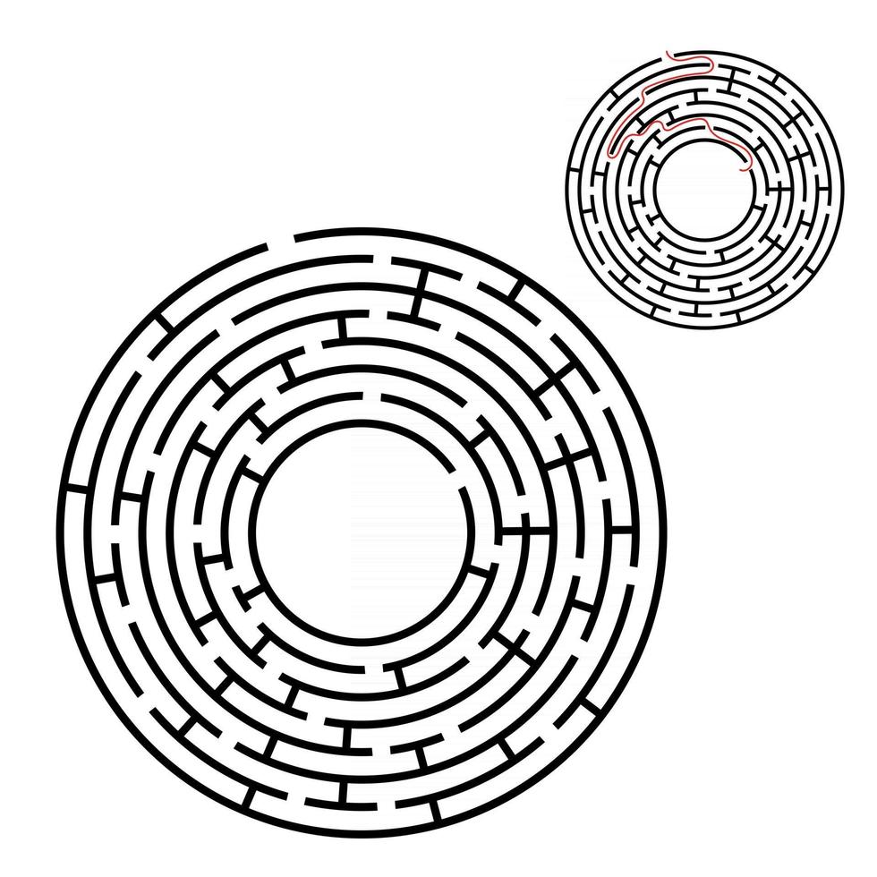 Maze for kids. Puzzle for children.  Labyrinth conundrum. vector