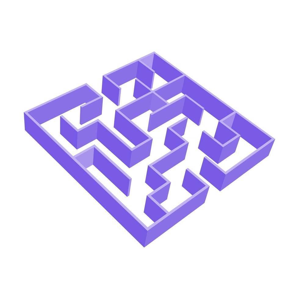 Maze for kids. Puzzle for children.  Labyrinth conundrum. vector