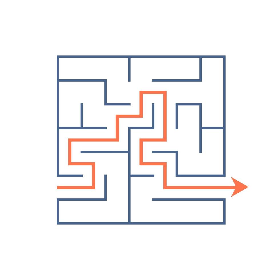 Maze for kids. Puzzle for children.  Labyrinth conundrum. vector