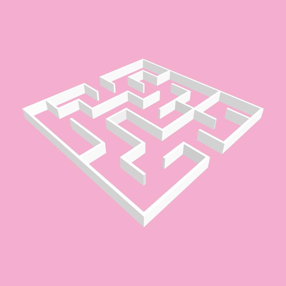Maze for kids. Puzzle for children.  Labyrinth conundrum. vector