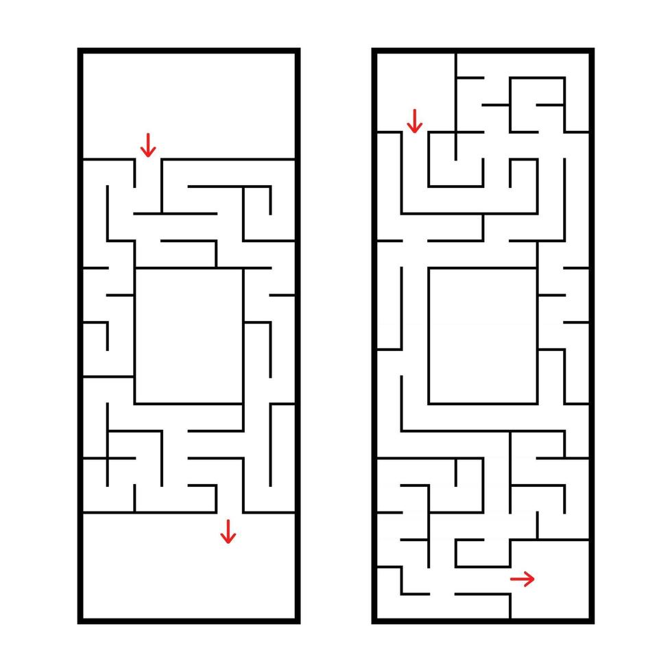 abstract labyrinth. game for children and adults. vector illustration