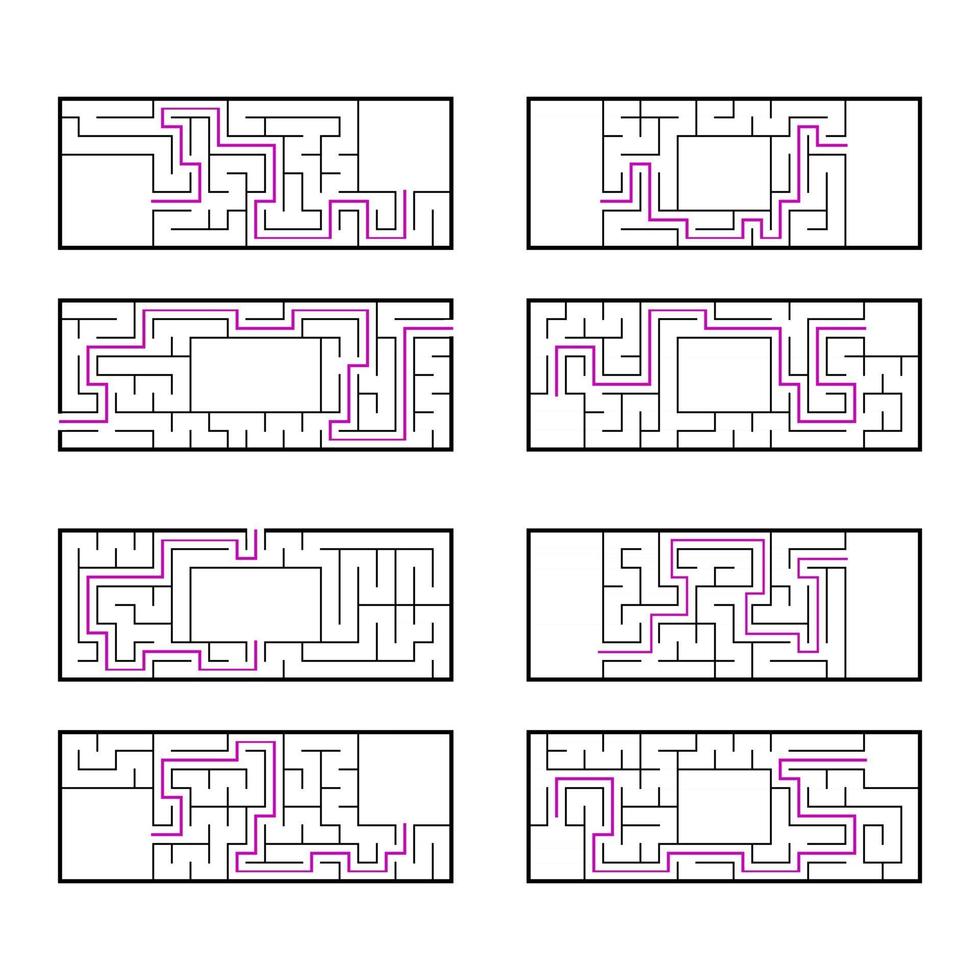 abstract labyrinth. game for children and adults. vector illustration