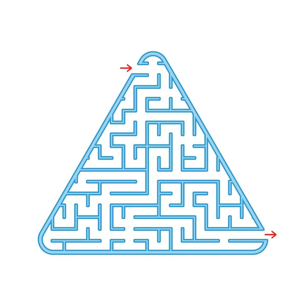 abstract labyrinth. game for children and adults. vector illustration