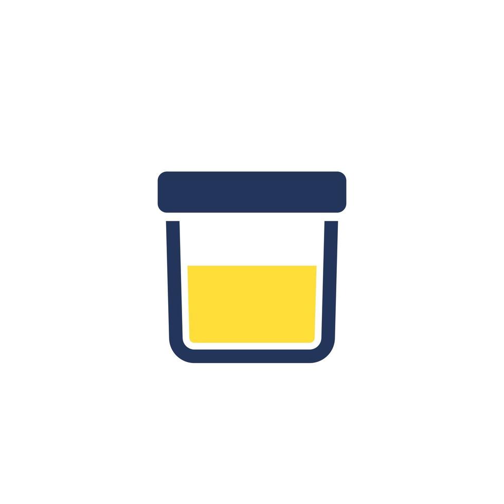 urine test, sample icon, vector