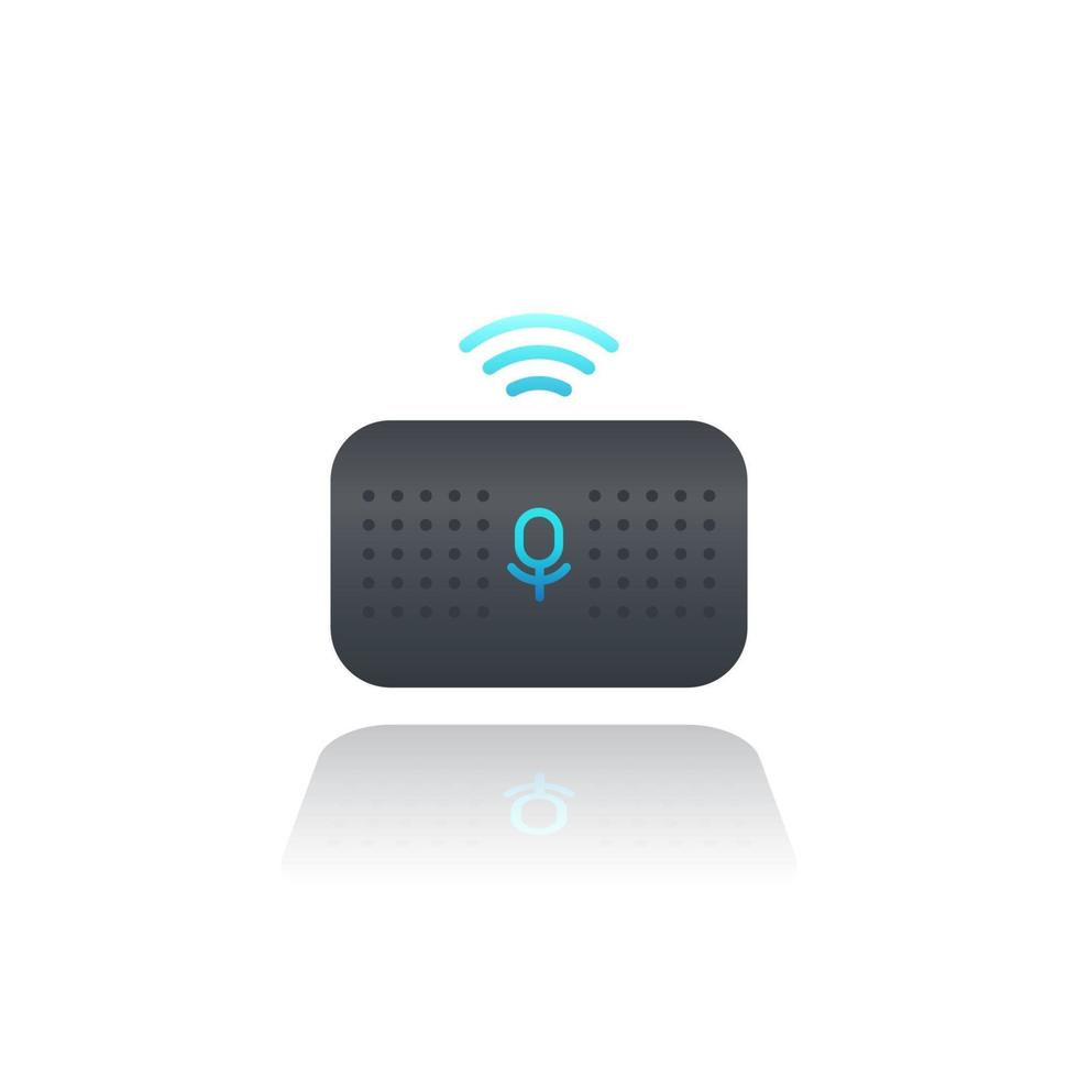 Smart speaker, voice assistant, vector
