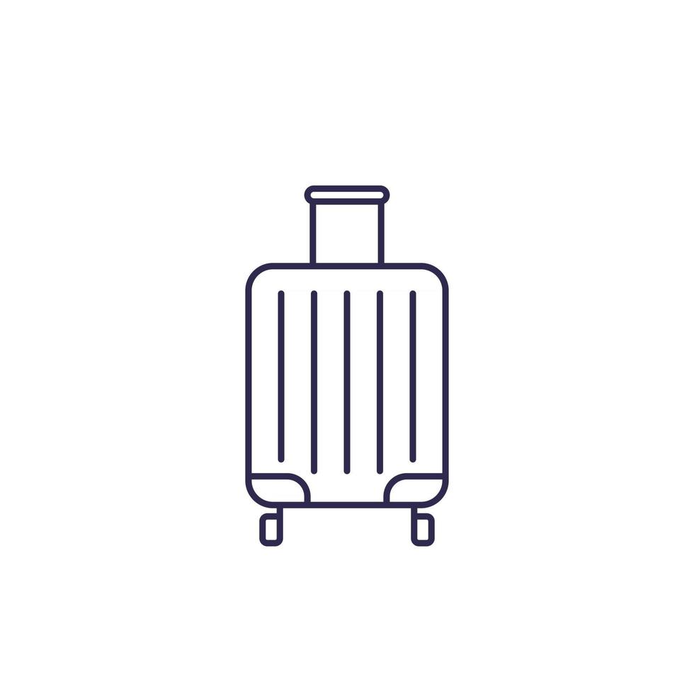 luggage bag icon, line vector 2957254 Vector Art at Vecteezy