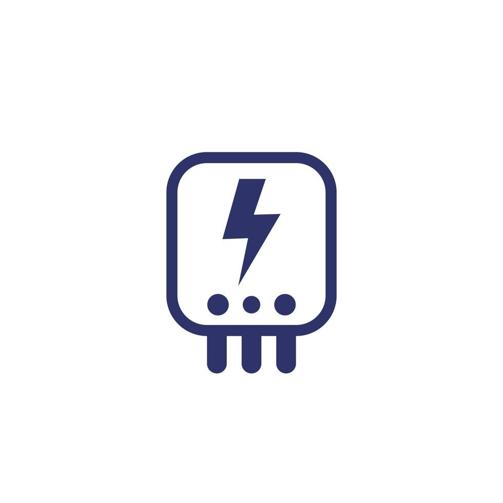 electric power control system icon vector