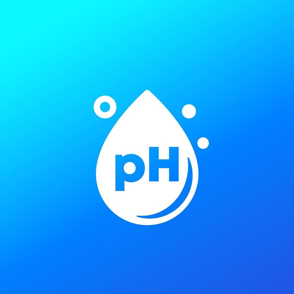 ph icon with a drop vector