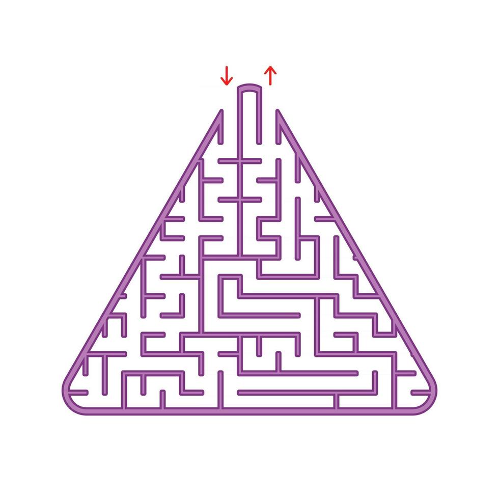 abstract labyrinth. game for children and adults. vector illustration