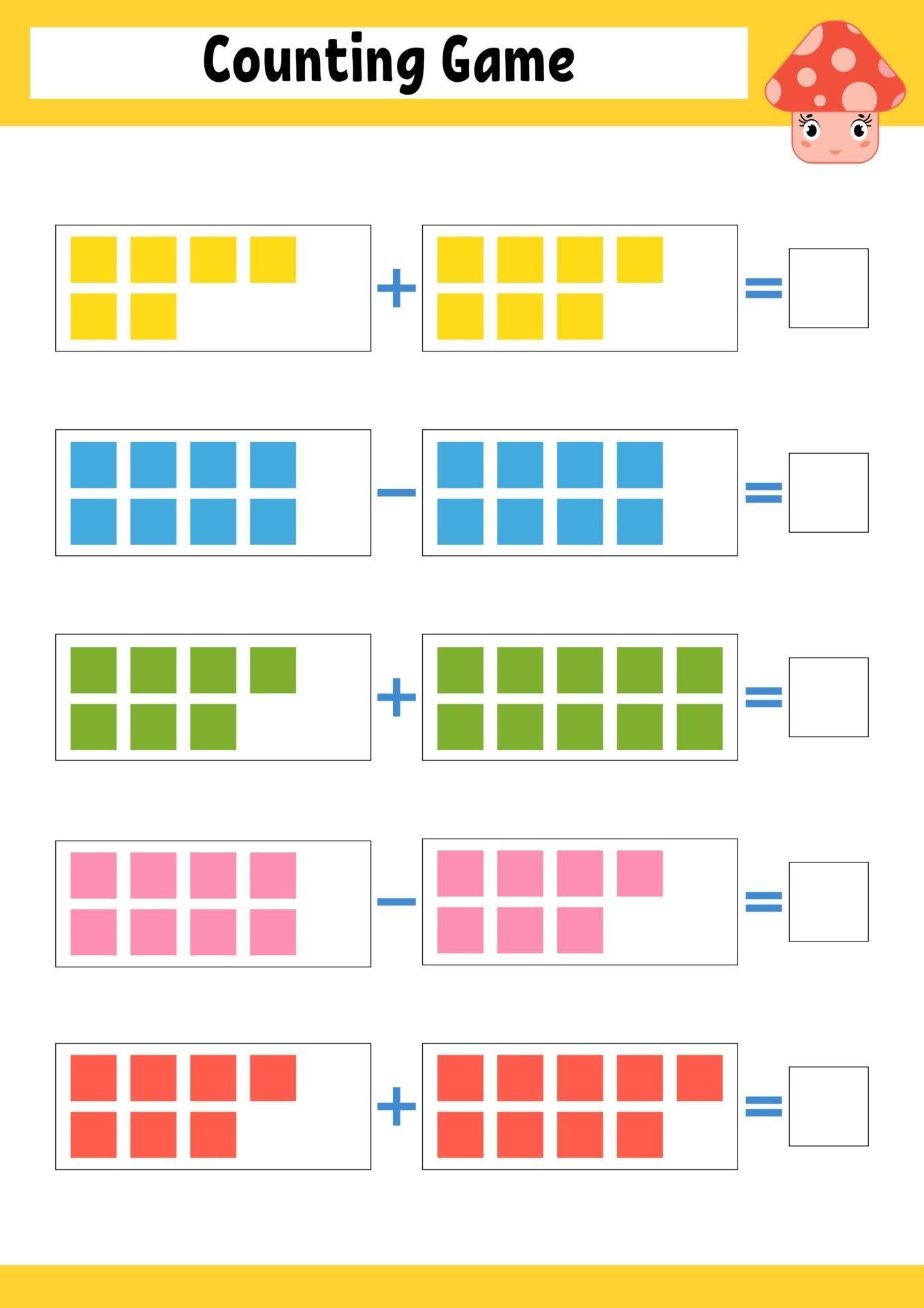 worksheet game for preschool children 2957430 vector art at vecteezy